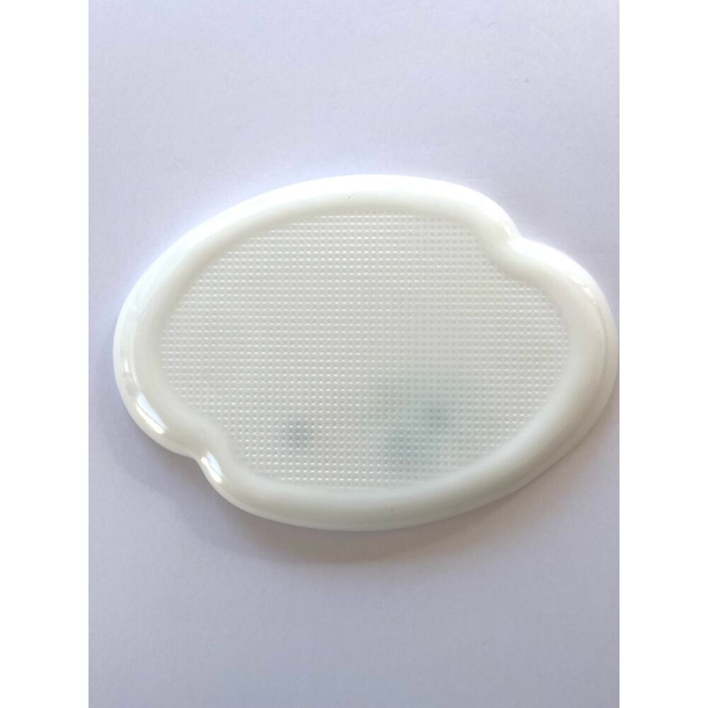 Vintage Atomic Flower Leaf Snack Plate Federal Milk Glass Pastel Marijuana Tray - Picture 4 of 8